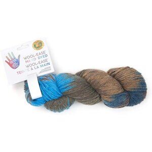 Lion Brand Wool-Ease Hand Dye Blue Rasberry